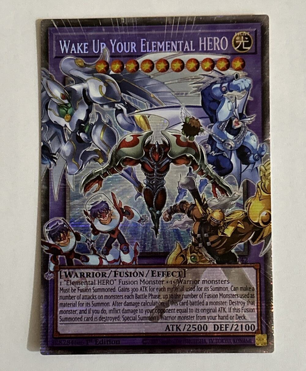 Wake Up Your Elemental HERO 1st Edition Overframe Starlight Rare RA05-EN142